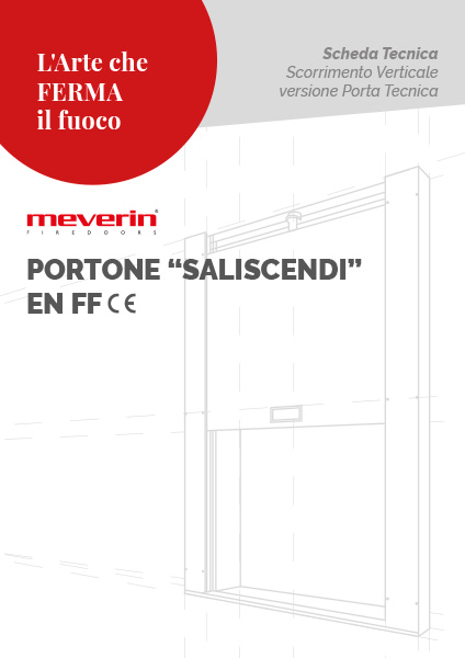 Portone Saliscendi TECNICO 1 scheda Porta Tecnica Saliscendi CE MEVERIN