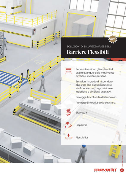 scheda barriere flessibili sicurezza antiurto meverin