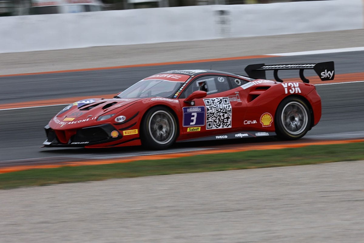 Max Mugelli Ferrari Challenge 2023 Valencia gara1