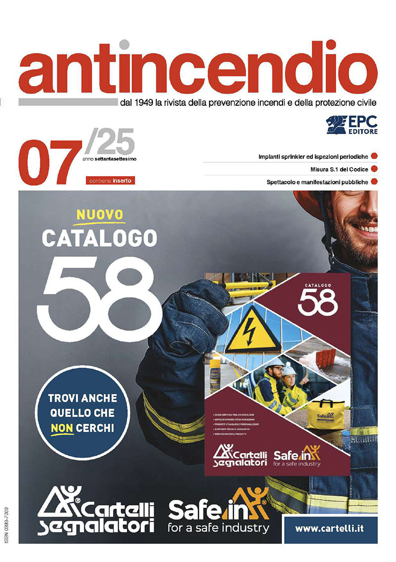 Rivista Antincendio luglio 2025 EPC Editore copertina EPC Antincendio 2025 Luglio7 meverin
