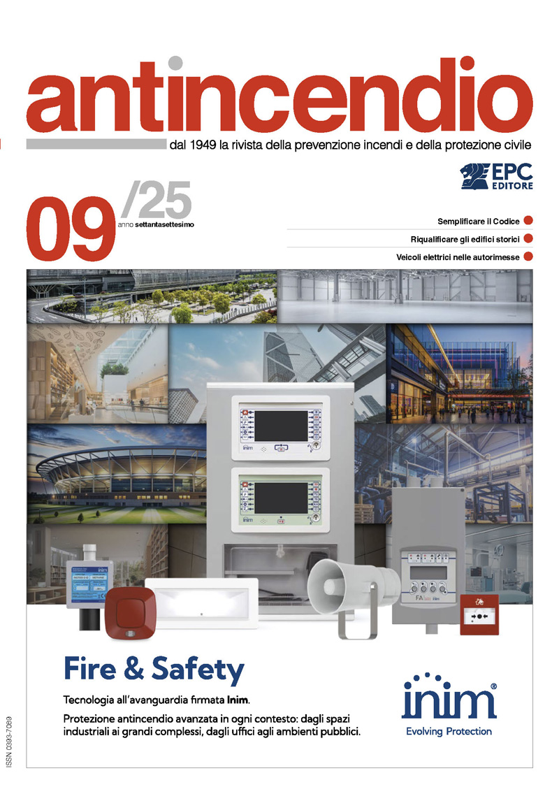Rivista Antincendio settembre 2025 EPC Editore copertina EPC Antincendio 2025 settembre9 meverin
